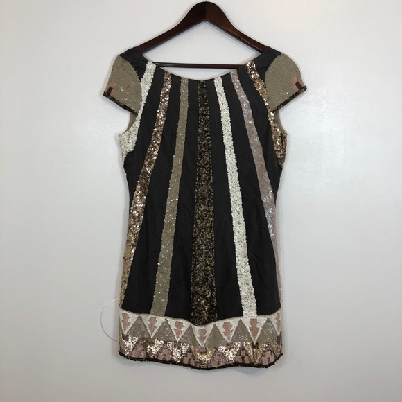 All Saints Aztec Dazzle Spitalfields Sequin Dress - Picture 5 of 8